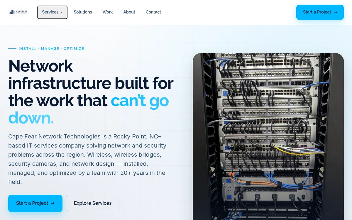Cape Fear Network Technologies — homepage