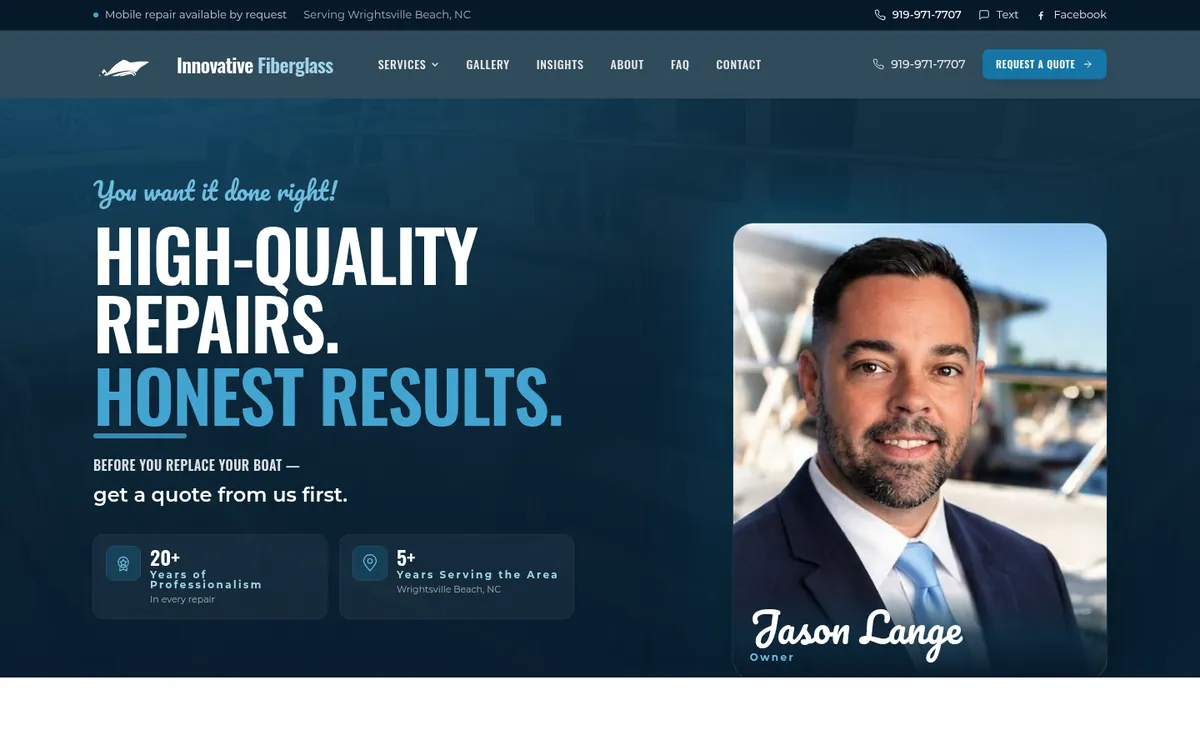 Innovative Fiberglass — homepage