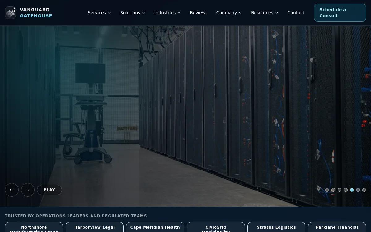 Vanguard Gatehouse — homepage